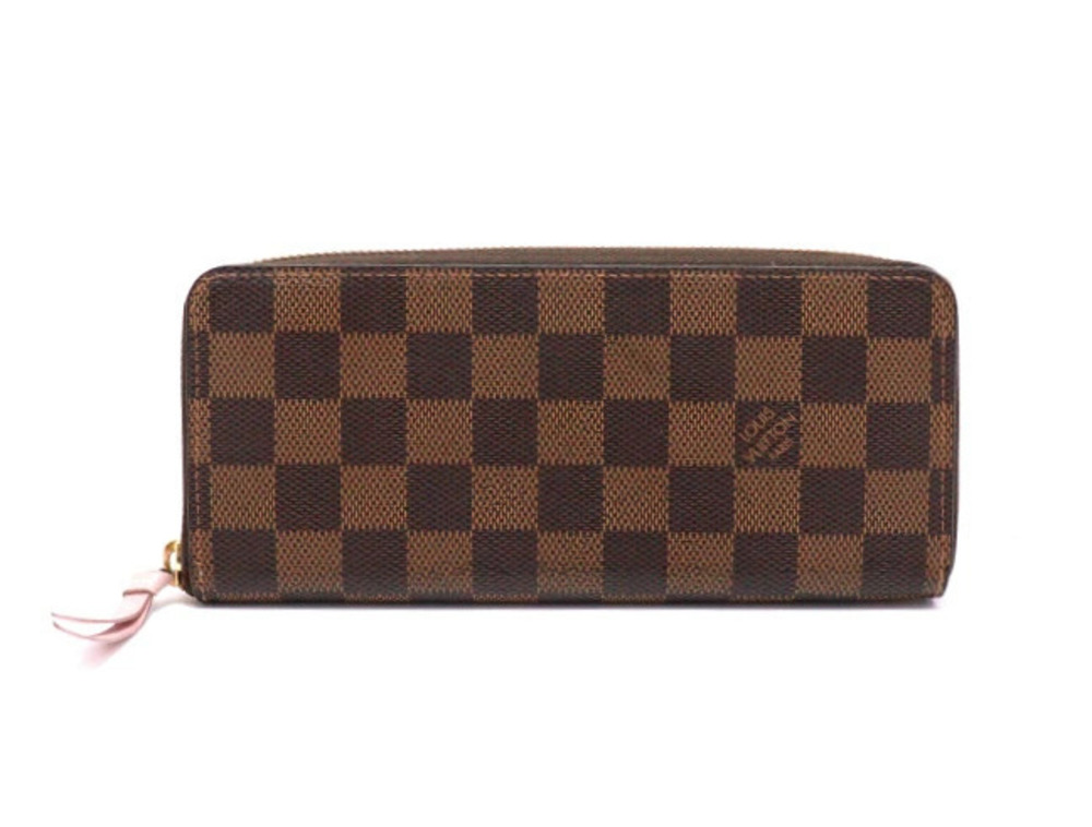 LOUIS VUITTON Portefeuille Clemence Damier Rose Pink Ballerine